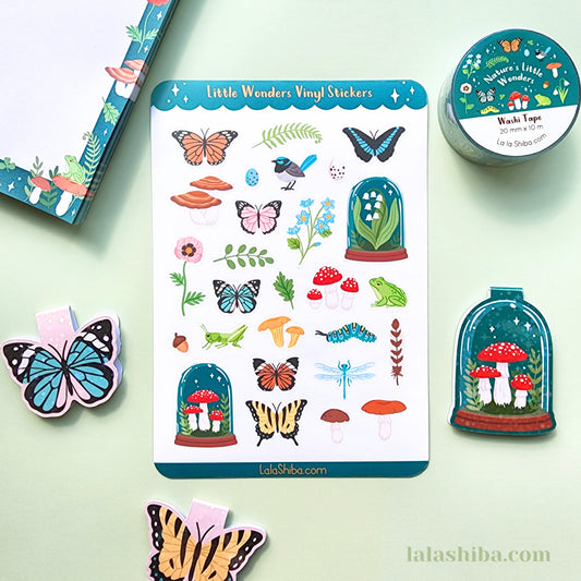 La La Shiba Sticker Sheet - Little Wonders