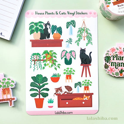 La La Shiba Washi Tape - Plants & Cats