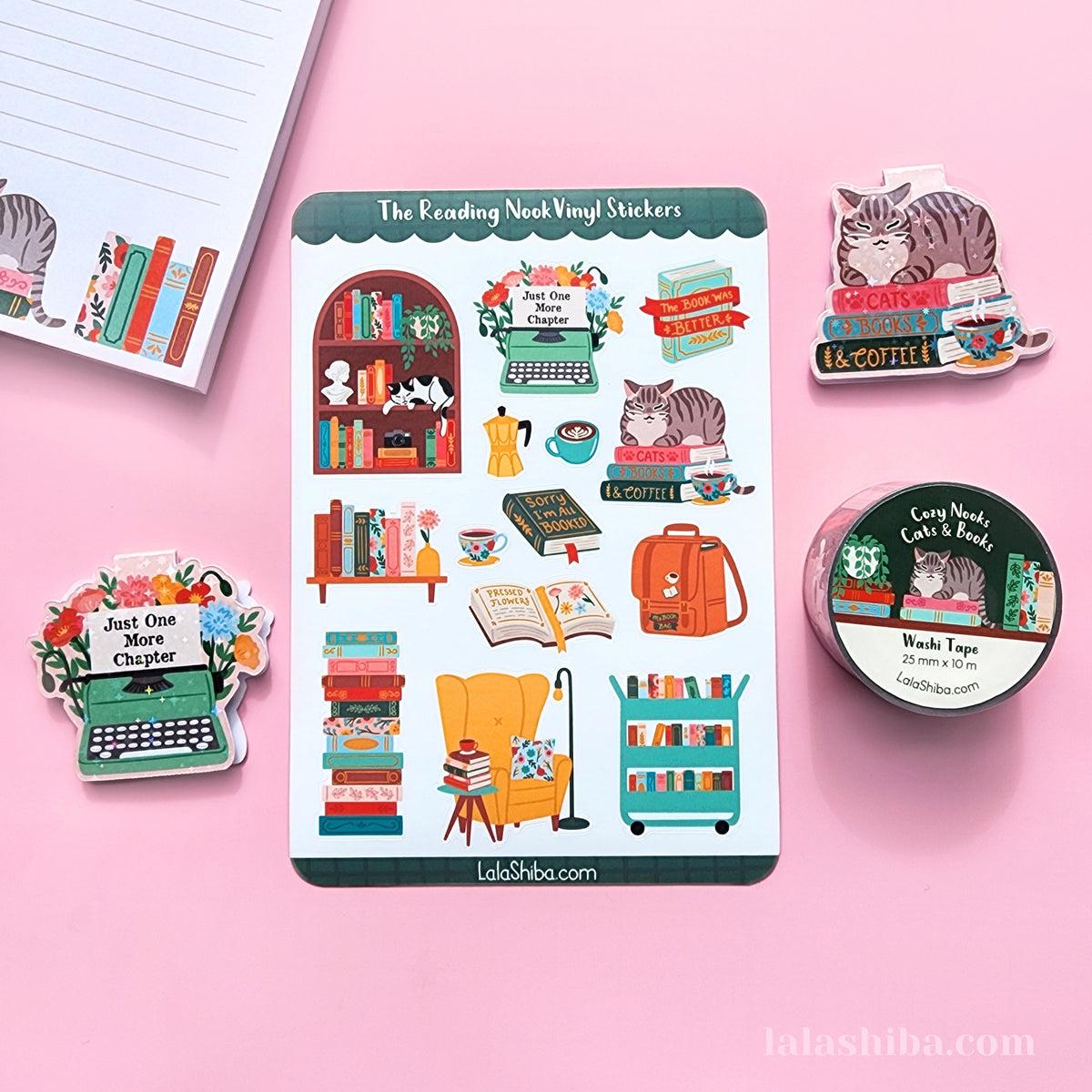 La La Shiba Sticker Sheet - The Reading Nook