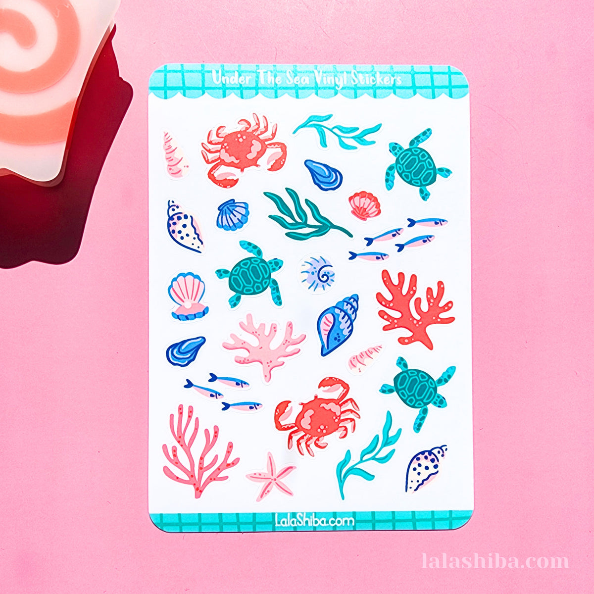 La La Shiba Sticker Sheet - Under The Sea