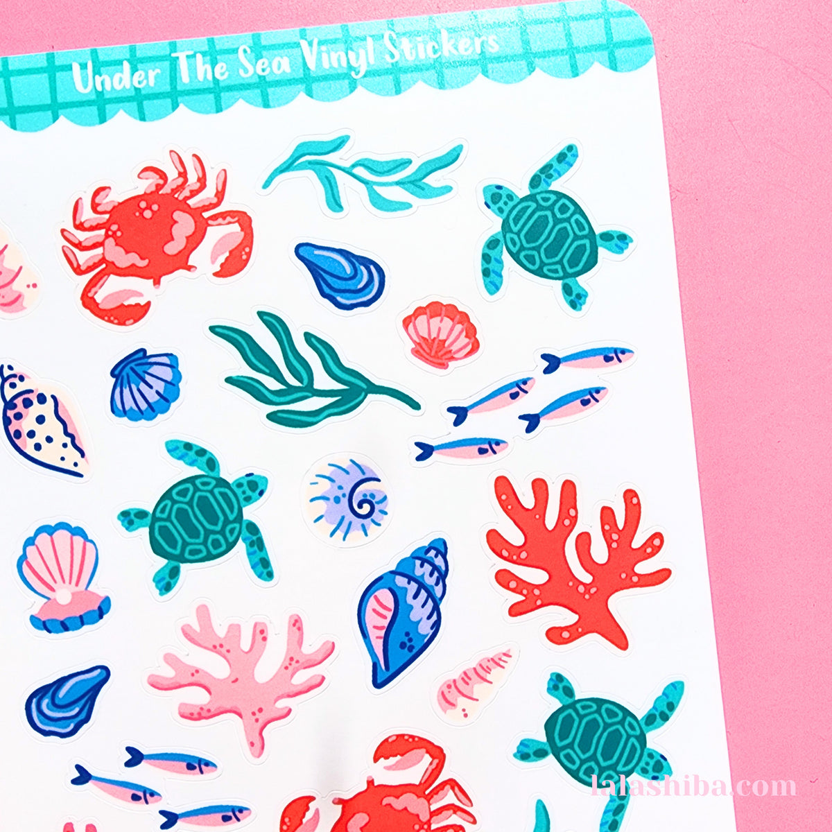 La La Shiba Sticker Sheet - Under The Sea