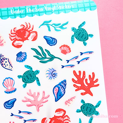 La La Shiba Sticker Sheet - Under The Sea
